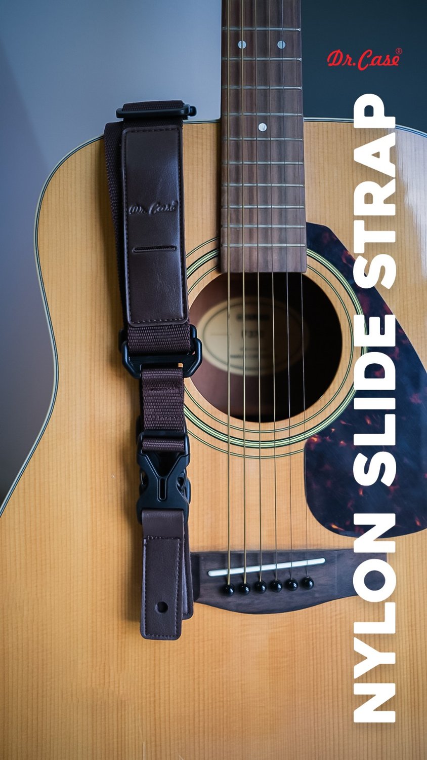 Dr. Case Nylon Slide Guitar Strap 細節展示